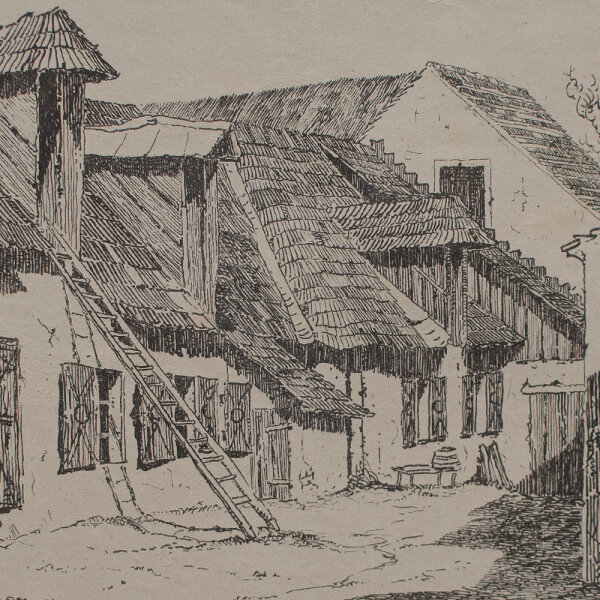 P. Starno? - Alte Katen - undatiert - Lithografie