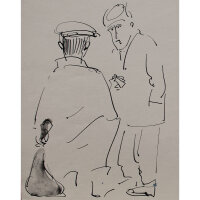 Marek Bieganik - ohne Titel - 1981 - Tuschezeichnung auf...