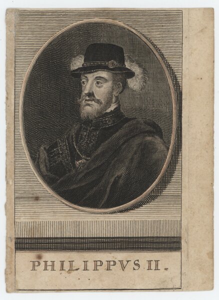 unbekannt - Portrait des Philippus II. - o.J., Radierung