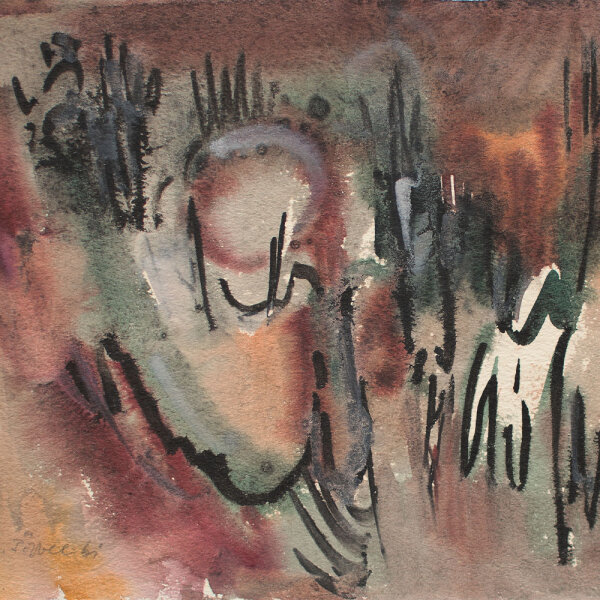 Max Pöppel - ohne Titel - 1961 - Aquarell
