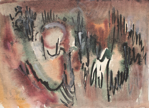 Max Pöppel - ohne Titel - 1961 - Aquarell
