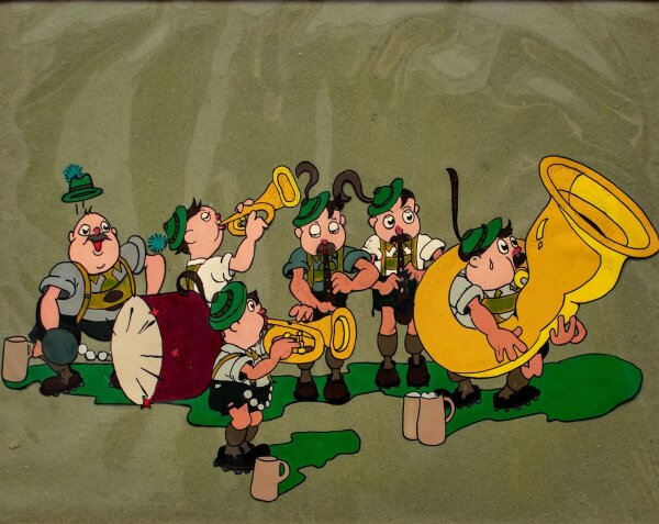 Conrad Klenner - Blaskapelle - undatiert - Öl auf Folie