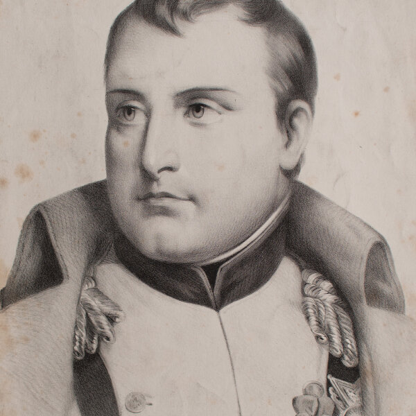 Berliner Zeichenlehrer - Porträt Napoleon Bonaparte - undatiert - Lithografie