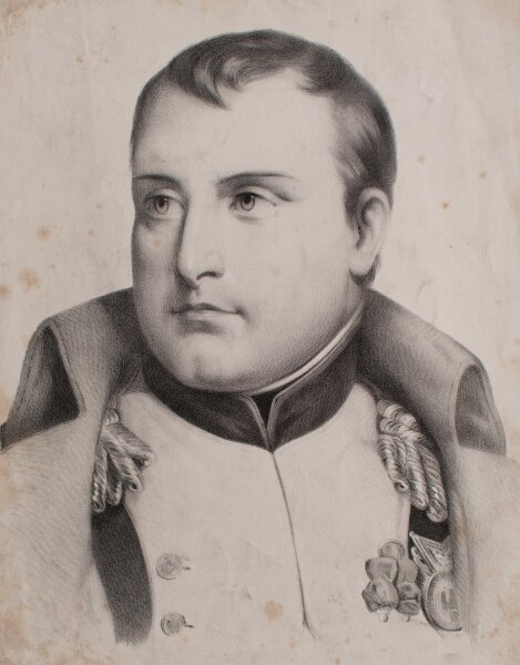 Berliner Zeichenlehrer - Porträt Napoleon Bonaparte - undatiert - Lithografie