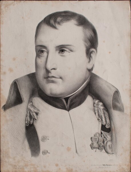Berliner Zeichenlehrer - Porträt Napoleon Bonaparte - undatiert - Lithografie