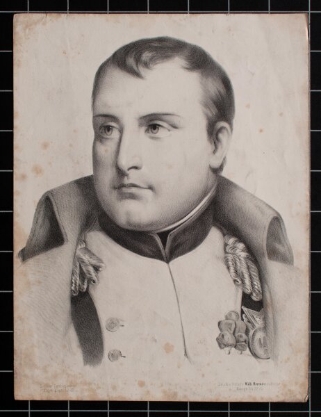 Berliner Zeichenlehrer - Porträt Napoleon Bonaparte - undatiert - Lithografie