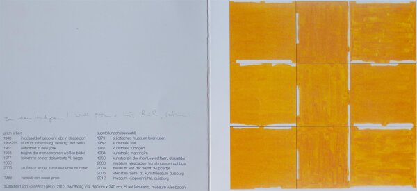 Ulrich Erben - präsenz (gelb) - 2013 - Offsetdruck