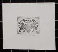 Hans J. Hoffmann - Bremen, Stadtwappen - 1945 - Radierung