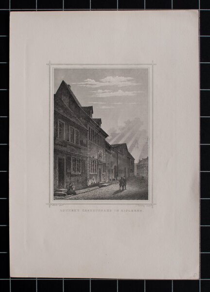 Ludwig, Thümling - Luthers Geburtshaus in Eisleben - undatiert - Stahlstich