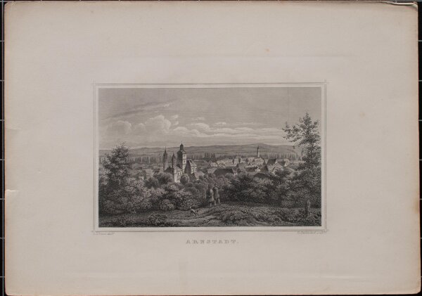 Franz Hablitscheck - Arnstadt - undatiert - Stahlstich