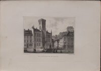 G. Heisinger - Das Rathaus in Greiz - undatiert - Stahlstich