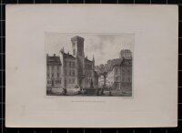 G. Heisinger - Das Rathaus in Greiz - undatiert - Stahlstich