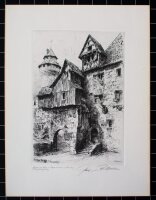 Paul Geissler - Eingang zur Burg mit Vestnertorturm zu...