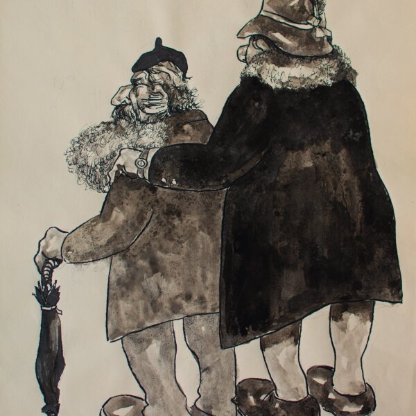 Heinrich Werrmann - Noch heute vielen Vorbild - o. J. - Tusche, Aquarell