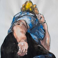 Heinrich Werrmann - Schlafende Venus - o. J. - Aquarell,...