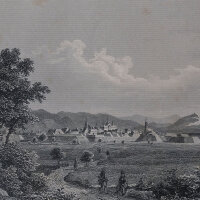 J. Umbach - Panoramaansicht von Rastadt (Rastatt) - o.J....