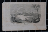 unbekannt - Panoramaansicht von Rastadt (Rastatt) - o.J. - Holzstich