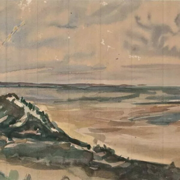 unbekannt - Küstenlandschaft - undatiert - Aquarell