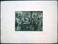 Franz Hanfstaengl - Biergarten in Kissingen - undatiert -...