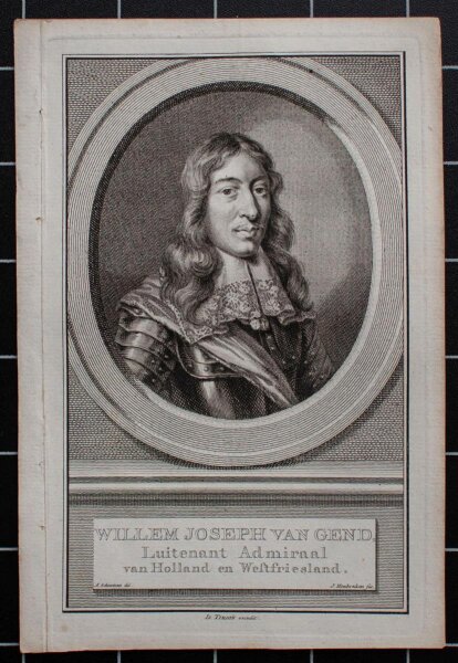 Jacobus Houbraken - Porträt Willem Joseph van Ghent - o.J. - Kupferstich