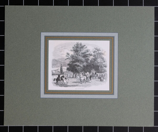 unbekannt - Allée de Lichtenthal - o.J. - Holzstich