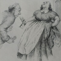 unbekannt - Gewitter im Anzug - o.J. - Bleistiftzeichnung