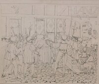 Unbekannt - Historische Szene - undatiert - Radierung