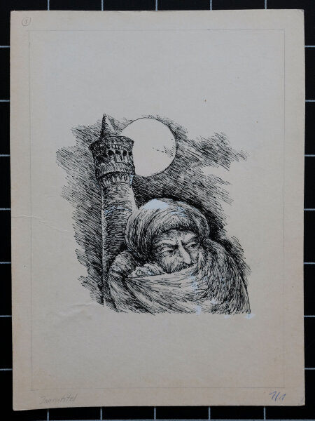 Peter Becker - Kinderbuchillustration - o.J. - Tuschezeichnung