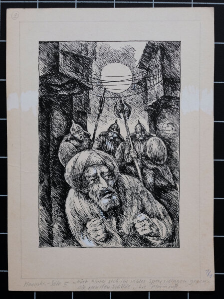 Peter Becker - Kinderbuchillustration - o.J. - Tuschezeichnung