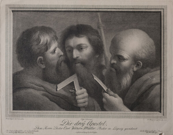 Johann Friedrich Bause - Die drey Apostel - 1772 - Radierung, Aquaforte