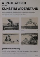 Paul Weber - Plakat Griffelkunst-Ausstellung Paul Weber - 1981 - Plakat