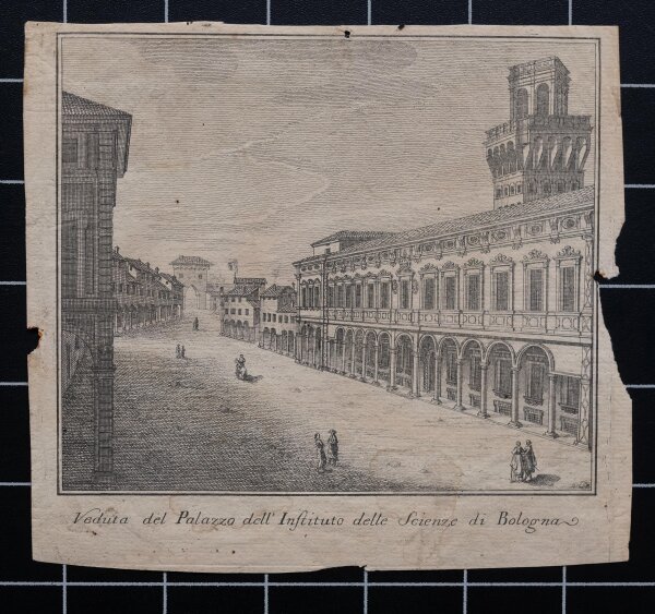 unbekannt - Palazzo dellInstituto delle Scienze di Bologna - undatiert - Kupferstich auf Büttenpapier