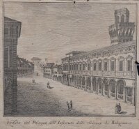 unbekannt - Palazzo dellInstituto delle Scienze di Bologna - undatiert - Kupferstich auf Büttenpapier