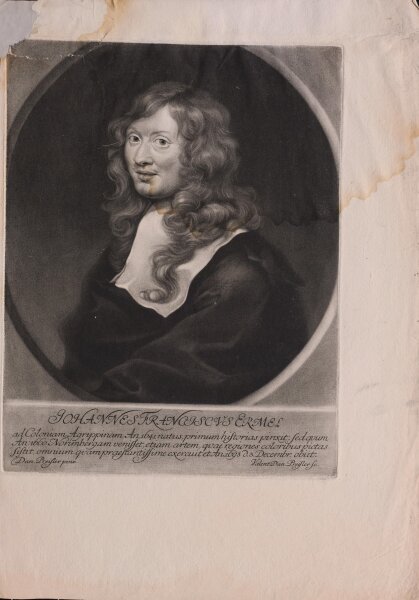 Daniel Preißler - Bildnis Johann Franz Ermel(s) - undatiert - Mezzotinto auf Büttenpapier