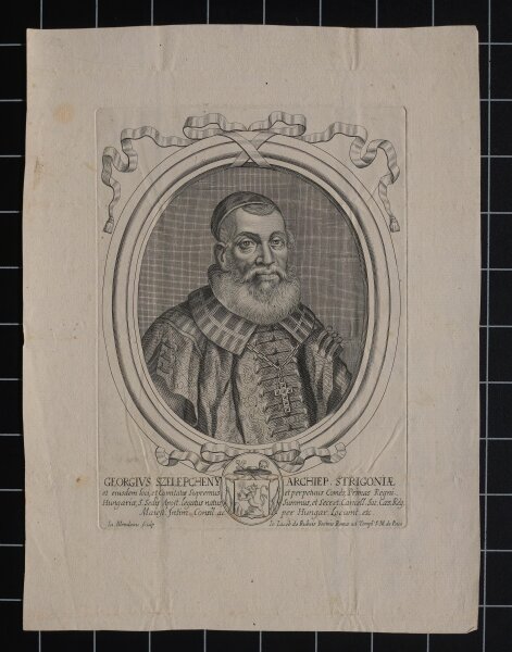 Johann Jacob Rubeis nach Jacques Blondeau - Bildnis Georgius Szelepcheny - undatiert - Radierung auf Büttenpapier