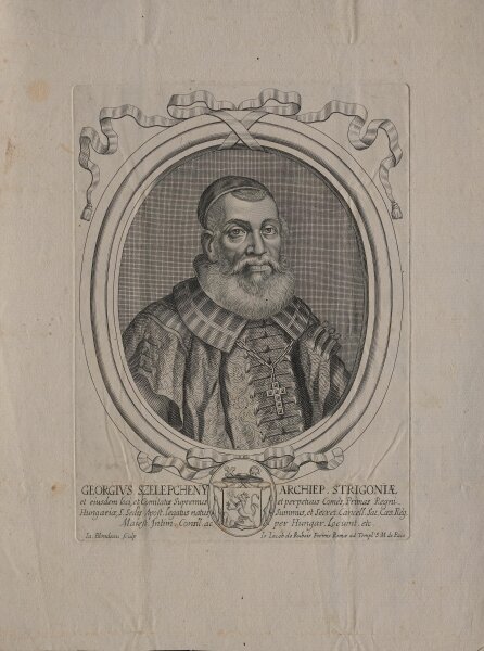 Johann Jacob Rubeis nach Jacques Blondeau - Bildnis Georgius Szelepcheny - undatiert - Radierung auf Büttenpapier