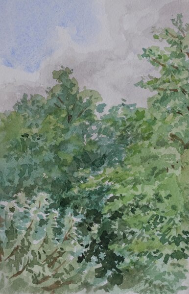 unbekannt - Landschaft - ohne Jahr - Aquarell auf Büttenpapier