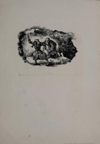 Peter Becker - Kinderbuchillustration Sterntafeln - undatiert - Tuschezeichnung