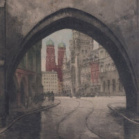 Paul Schwertner - München - undatiert - Farbradierung