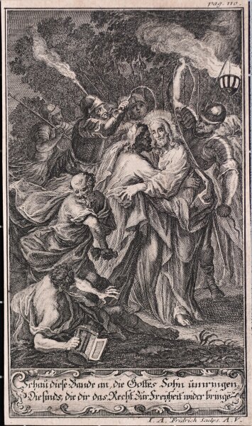 unbekannt - Judaskuss - undatiert - Kupferstich