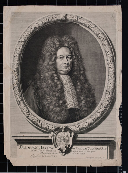 Johann Adam Seupel nach Matthäus Merian - Bildnis Friedrich Binder - 1710 - Kupferstich