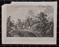 J. Roux - Alte Ortsansicht - undatiert - Kupferstich auf...