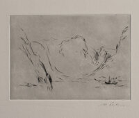 Hans Dietmann - Fjordlandschaft - undatiert - Radierung