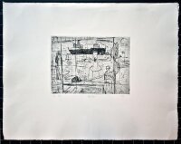 Oal Nehmzow - Hafenarbeiter - 1989 - Radierung auf...