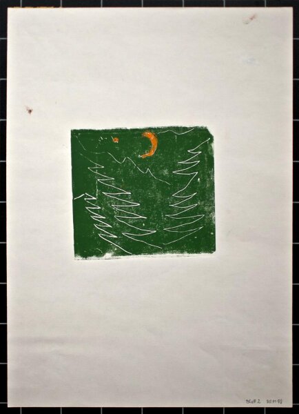 unbekannt - Kopositionen - 4 Blätter - 1998 - Farblinolschnitt