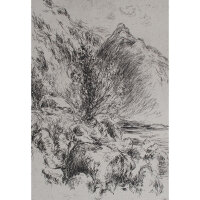 Hans Dietmann - Nordfjord - undatiert - Radierung auf...