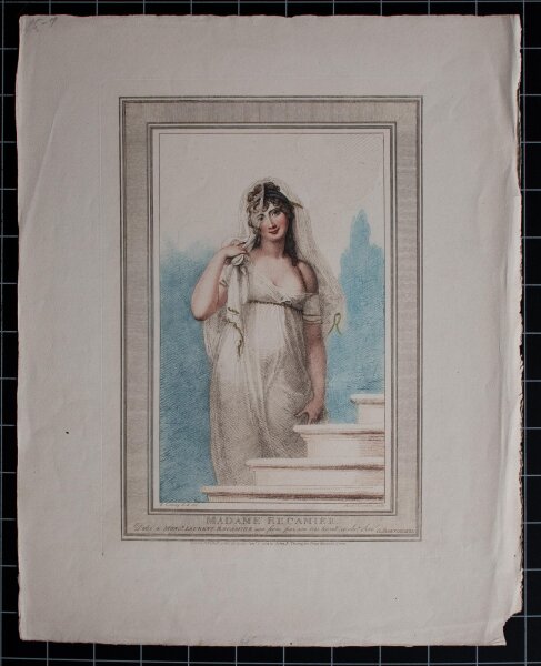 Anthony Cardon - Madame Recamier - 1804 - Radierung und Stichelgravur in Farbe