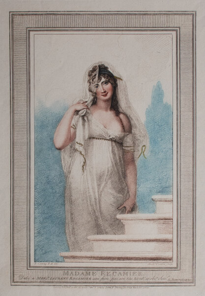 Anthony Cardon - Madame Recamier - 1804 - Radierung und Stichelgravur in Farbe