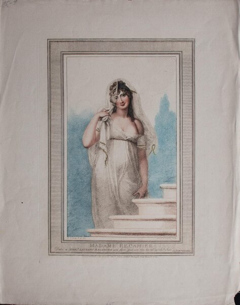 Anthony Cardon - Madame Recamier - 1804 - Radierung und Stichelgravur in Farbe
