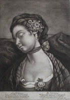 Johann Jacob Haid - La Dormeuse/ Die Schläfrige - undatiert - Mezzotinto auf Büttenpapier
